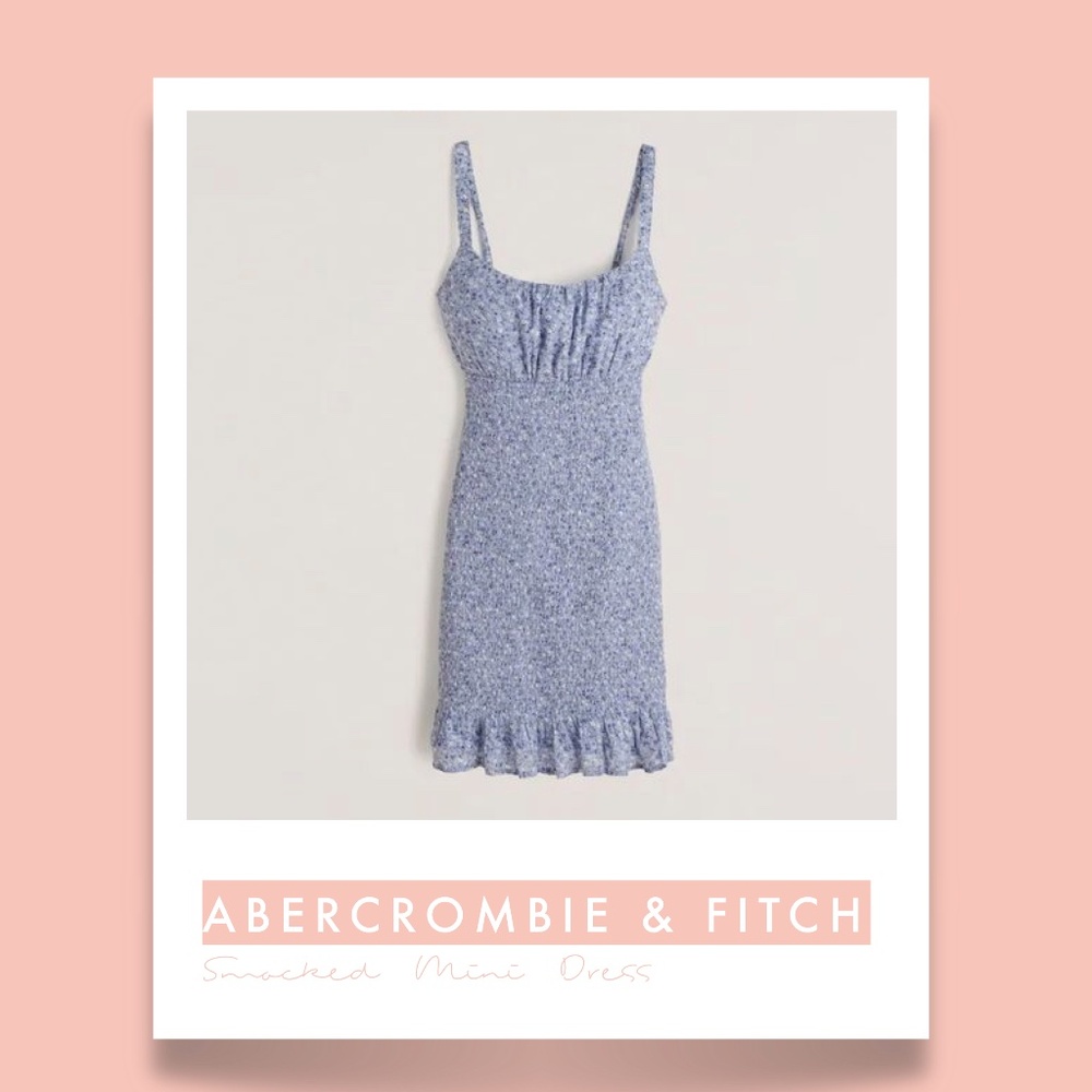 ABERCROMBIE & FITCH - Smocked Mini Dress - NWT